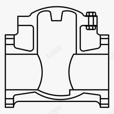 龙头水墨止回阀水龙头液压图标图标