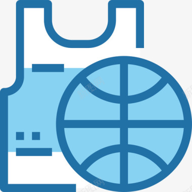 篮球器材健身与健康2蓝色图标图标