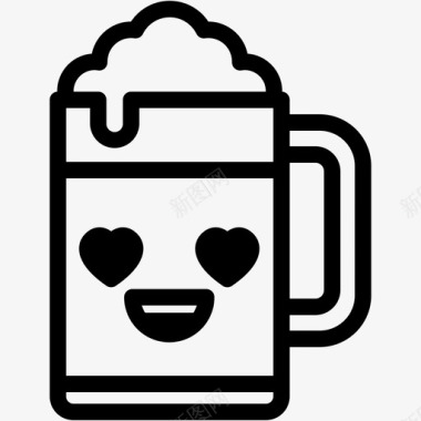 爱情啤酒饮料图标图标