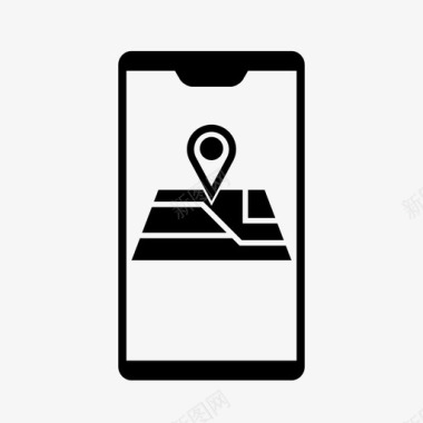 手机定位gps地图图标图标