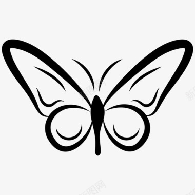 标志图案蝴蝶形状蝴蝶图案蝴蝶符号图标图标