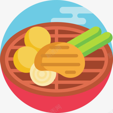烧烤美食111平淡图标图标
