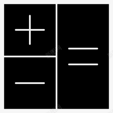 数学标识符计算器金融数学图标图标