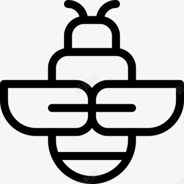 蜜蜂昆虫5直系图标图标