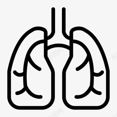 肺人体内脏图标图标