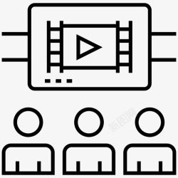 经济视频电影院电影放映电影图标高清图片