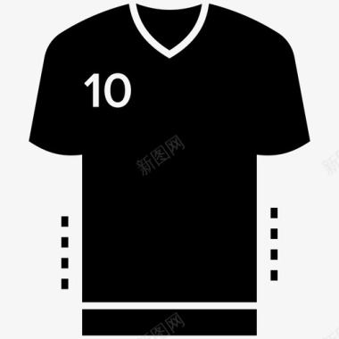 足球服装游戏装备球员制服图标图标