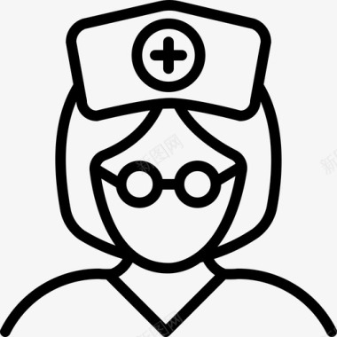 护士医生治疗护士阿凡达看护图标图标