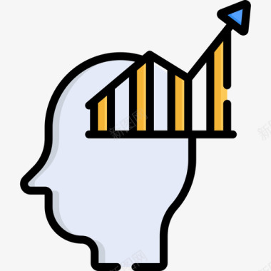 心理分析学心理学12线性色彩图标图标