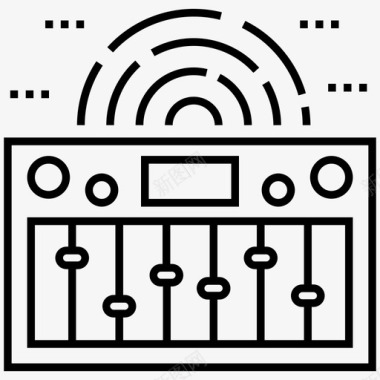 调整仪器音乐均衡器调整后的声音音乐设置图标图标