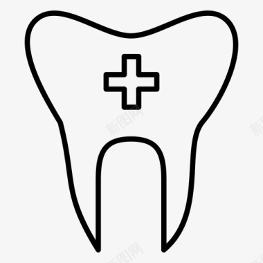 滋补保健牙科诊所医疗保健图标图标