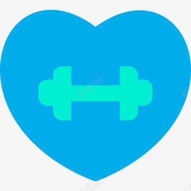 心脏监护仪心脏健身76平坦图标图标