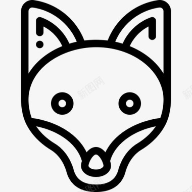 狡猾狐狸线性狐狸6图标图标
