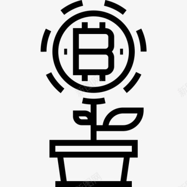 金融比特币比特币金融81线性图标图标