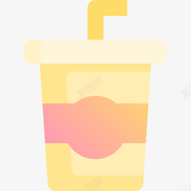 饮料14号黄色图标图标