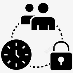 安全指导时间管理效率时间安全图标高清图片