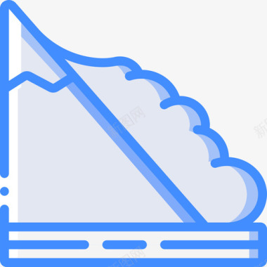 灾害雪崩自然灾害12蓝色图标图标