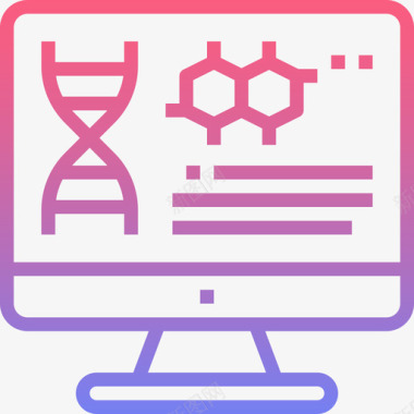 降低50遗传学科学50线性梯度图标图标