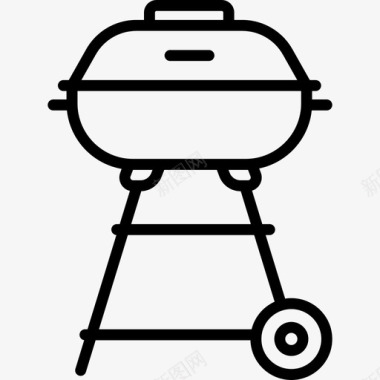 烤肉烤串烤肉架烤肉架18线性图标图标