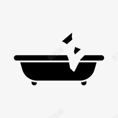 破浴缸家电家用电器图标图标