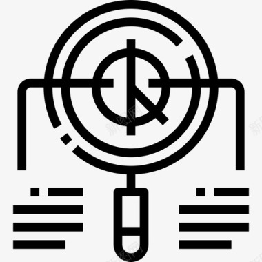 火焰数字50分析数字营销50线性图标图标