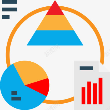 平面图矢量图表业务图表和图表平面图图标图标
