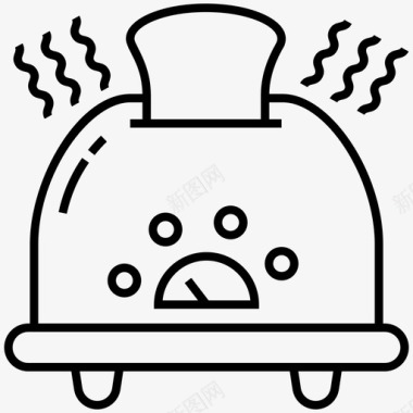 烤面包机面包吐司电器图标图标