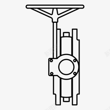 闸阀水龙头液压图标图标