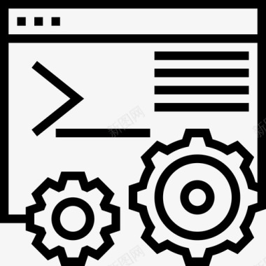 网站布局图标网站编程31线性图标图标