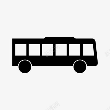 公共环境标识公共汽车汽车交通图标图标