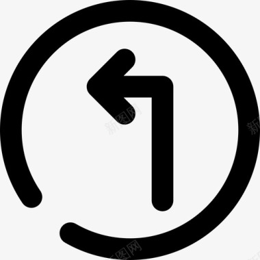 底部导航icon4左转gps导航4直线图标图标