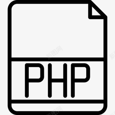 Flash扩展Php文件扩展名2线性图标图标