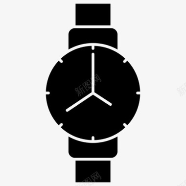 时间片手表基本的ui字形图标图标