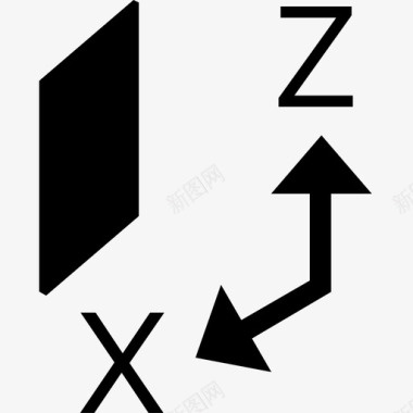 XZ坐标轴图标
