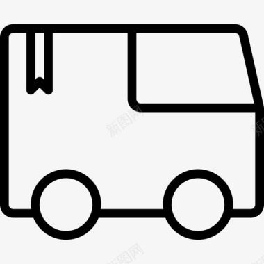 送货卡车送货卡车付款13直线图标图标