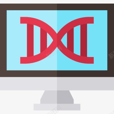 生物人体计算机生物学4平面图标图标