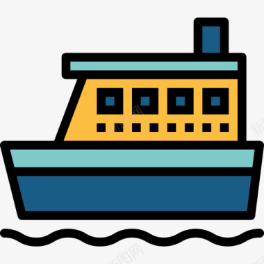 运输船运输108线颜色图标图标