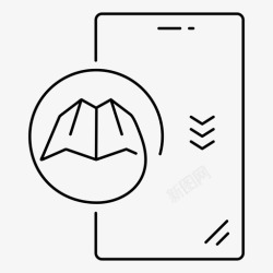 手机离线区域和导航离线地图移动应用程序导航器图标高清图片