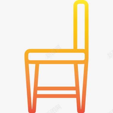 椅子家居装饰3渐变色图标图标