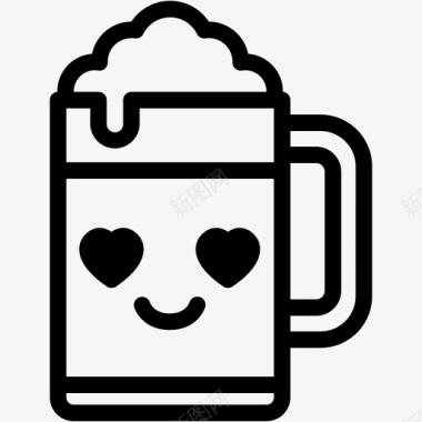 爱情啤酒饮料图标图标