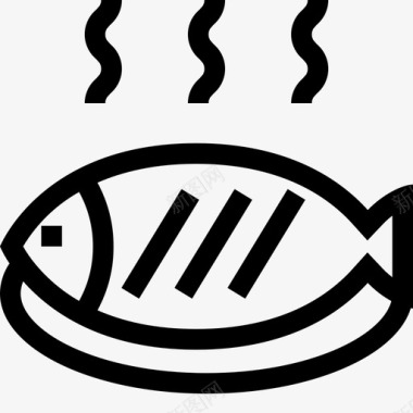 清蒸鱼熟鱼菜肴图标图标
