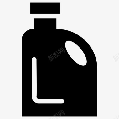 塑料罐一次性瓶液体容器图标图标