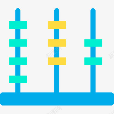 算盘矢量图算盘教育和学校3平图标图标