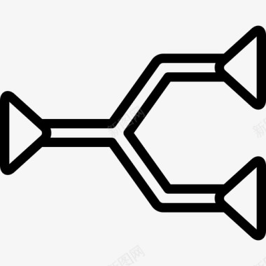 直线交点箭头49直线图标图标