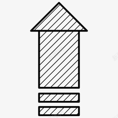 信息标识箭头台阶顶部图标图标