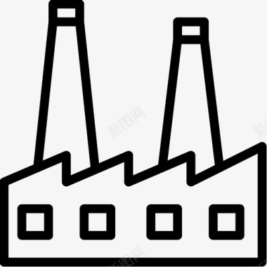 线性建筑工业建筑业79线性图标图标