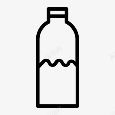 薄荷叶子矿泉水瓶子饮料图标图标