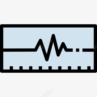 心率图标心率健康25线性颜色图标图标