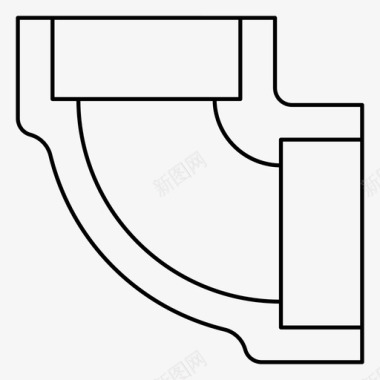 晋城供水弯管连接配件图标图标