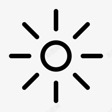 太阳全日烈日图标图标